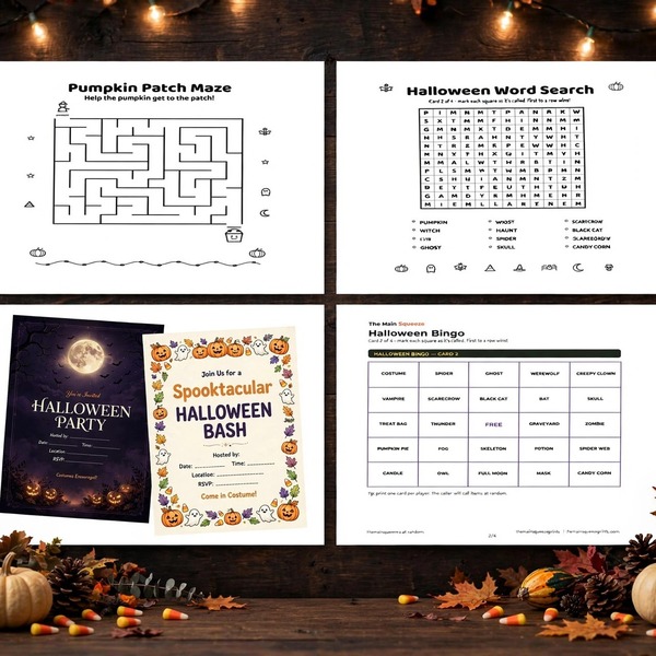 Halloween Party Bundle — 4 Printables ($26 Value)