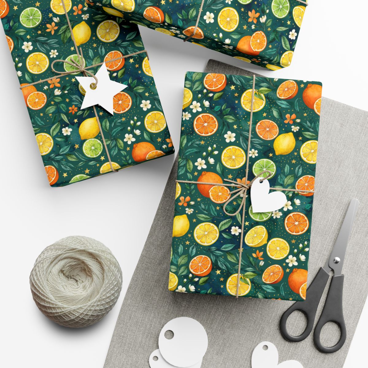 Citrus Botanical Gift Wrap Paper