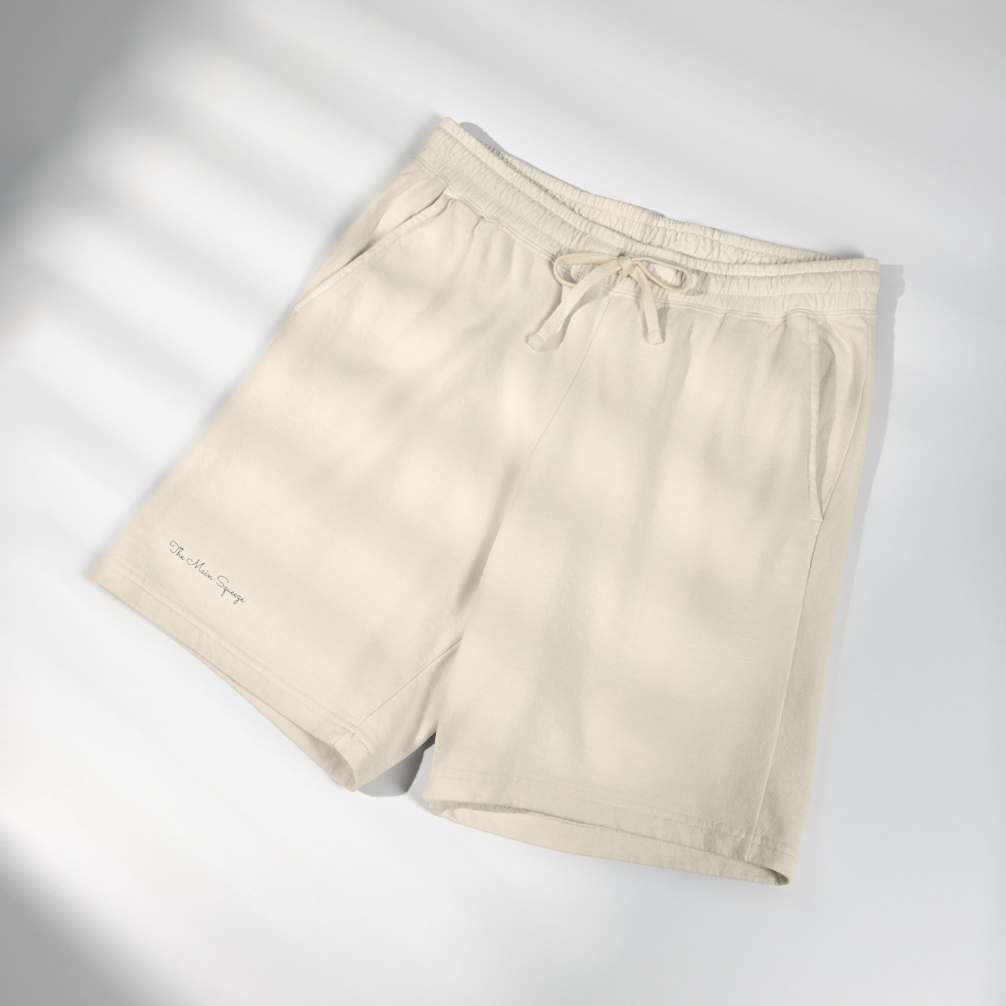 Minimalist Embroidered Sweat Shorts