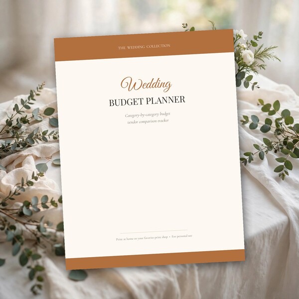Wedding Budget Planner (Printable PDF)